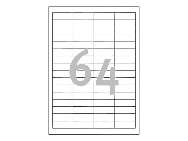 Etikett AVERY 48,5x16,9mm 6400/FP - 2