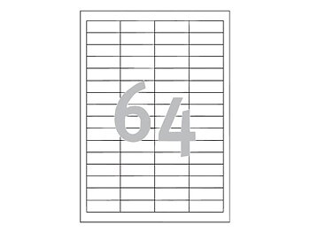 Etikett AVERY 48,5x16,9mm 6400/FP