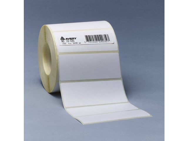 Etiketter AVERY rulle 50x25mm 1000/RL