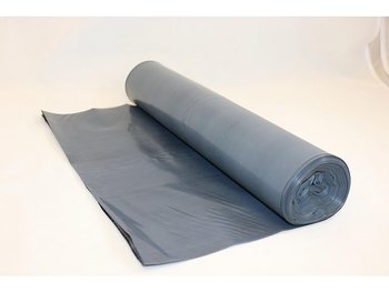Plastsäck LD 125L 90my byggsäck grå10/RL