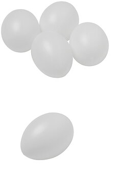 Plastägg vita 25/FP