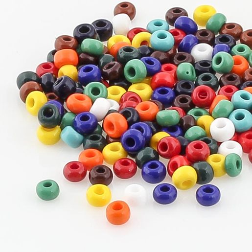 Glaspärlor rocailles 500g