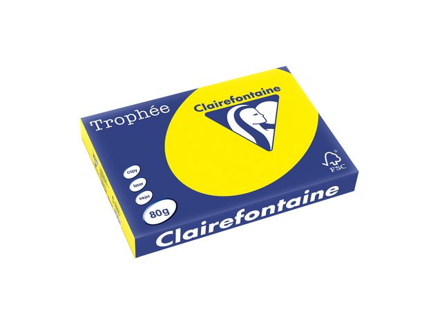 Kopieringspapper TROPHEÉ A3 80g Gul 500/fp