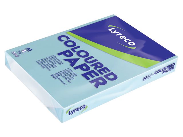 Kopieringspapper LYRECO A3 80g oh ljusblå 500/fp