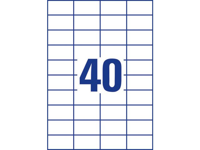 Etikett AVERY 52,5x29,7mm 4000/FP - 3