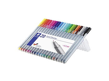Fiberpennor Fineliner Staedtler triplus 0,3 mm 20/fp