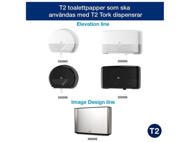 Toalettpapper TORK Mini Jumbo Uni T2 2-lag 12/fp - 2