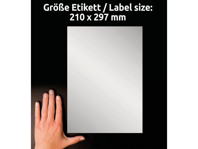 Etikett starka 210x297 silver 20/FP - 2