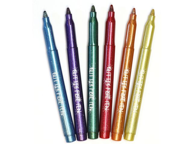 Fiberpennor Glitter Sense 6/fp - 6
