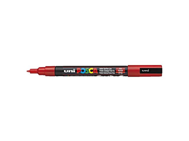 Märkpenna UNI Posca PC-3M Fine röd