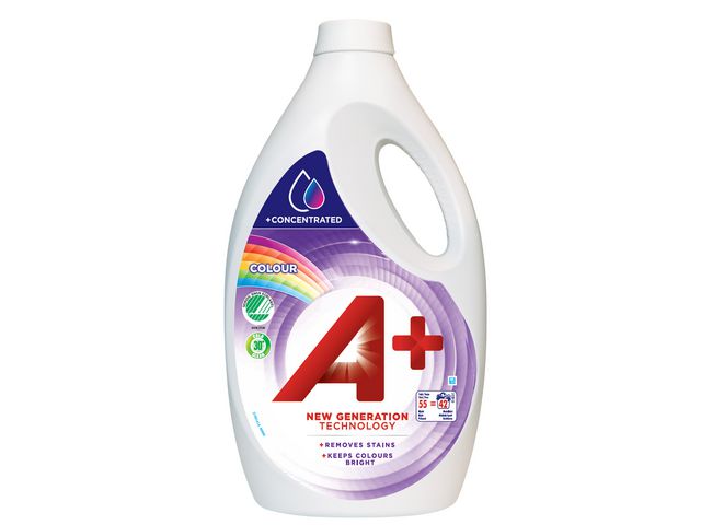 Tvättmedel A+ Flytande Kulörtvätt 2,2L