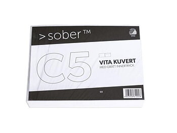 Kuvert konsument fp C5 FH vit 10/FP