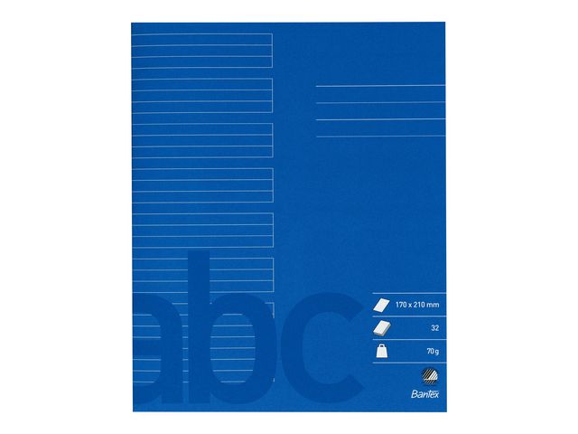 Skrivhäfte BANTEX 17x21 cm 6+6+6 mm linjerad 20/fp
