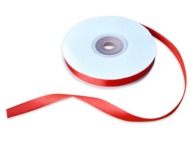 Satinband 10mmx30m röd - 3
