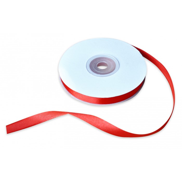 Satinband 10mmx30m röd - 2