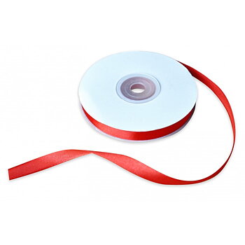Satinband 10mmx30m röd