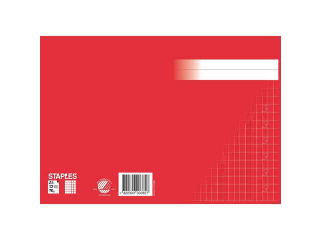 Sifferhäfte A5 röd - 2