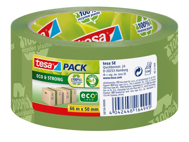 Packtejp TESA Eco Strong 50mmx66m Green