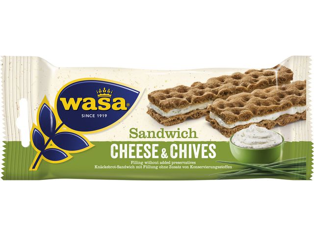 Knäckebröd WASA ost gräslök 37g