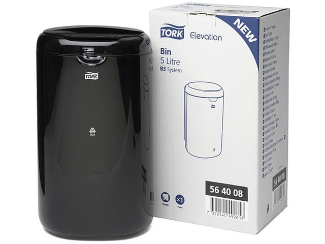 Papperskorg TORK B3 5L svart