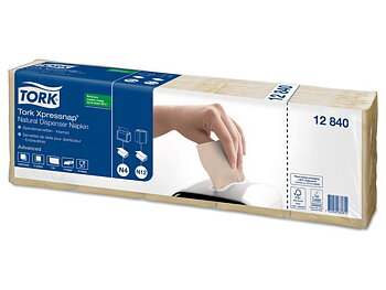 Servett TORK Adv N4 1-lag natur 1125/FP