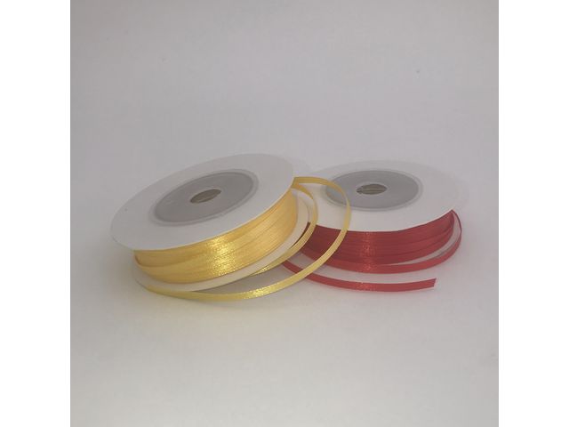 Satinband 3mmx30m röd - 2
