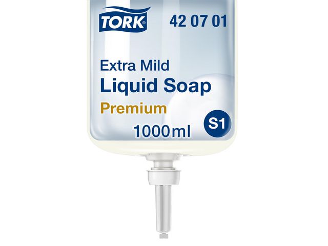 Tvål TORK Pre S1 extra mild vit 1000ml