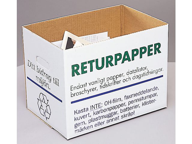 Returpapperslåda 405x265x300mm