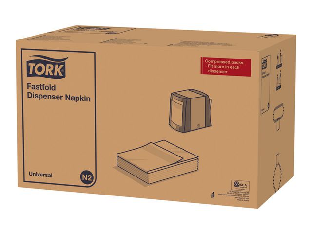 Servett TORK Uni N2 1-lag 30x25cm 300/FP - 3