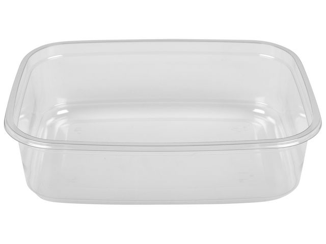 Plastform klar rektangulär 350ml 60/FP