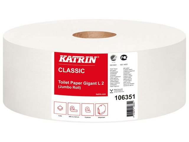 Toalettpapper Classic Gigant L2 6/FP