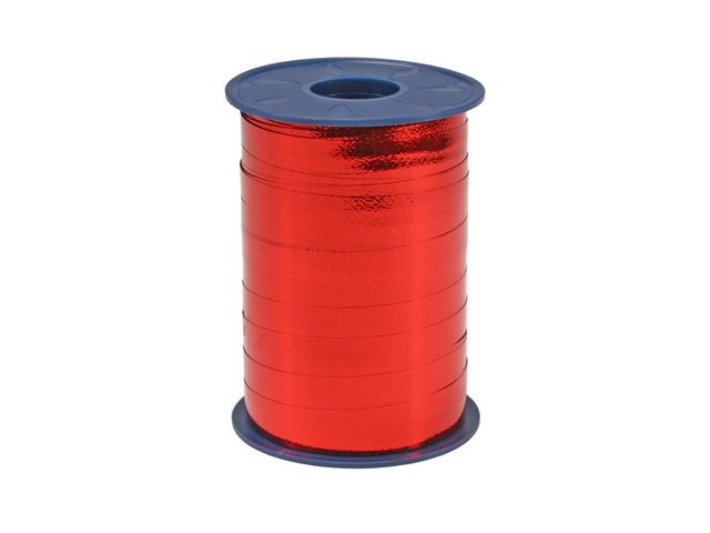 Presentband 10mmx250m röd metallic