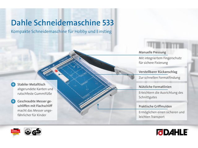 Skärmaskin DAHLE 533 skärlängd 340mm - 3