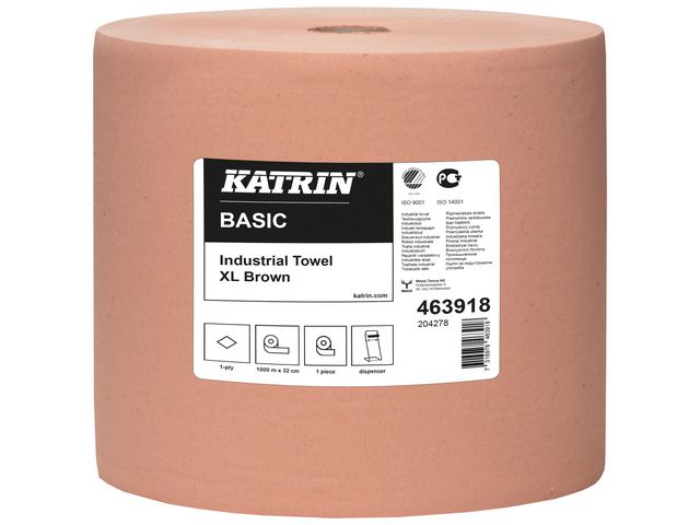 Industritorkrulle Basic XL brun 1000m
