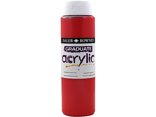 Akrylfärg Graduate Acrylic 500 ml röd