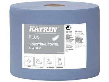 Industritorkrulle Plus L 2-lag blå 350m