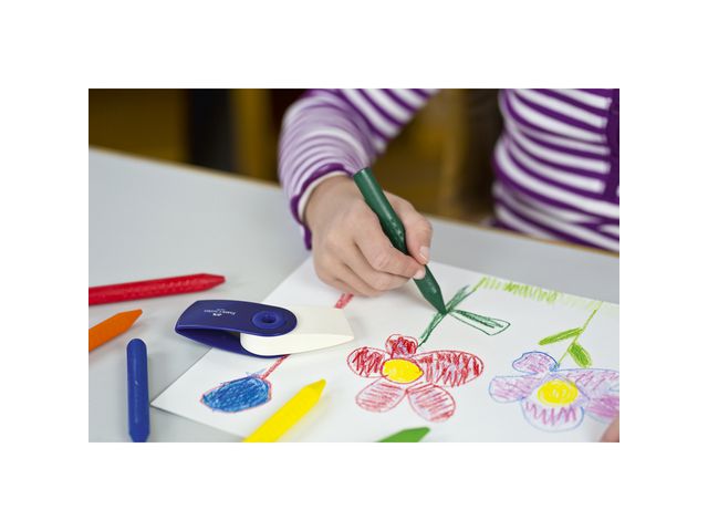 Plastkrita Faber Castell Jumbo trekantig 12 färger - 3