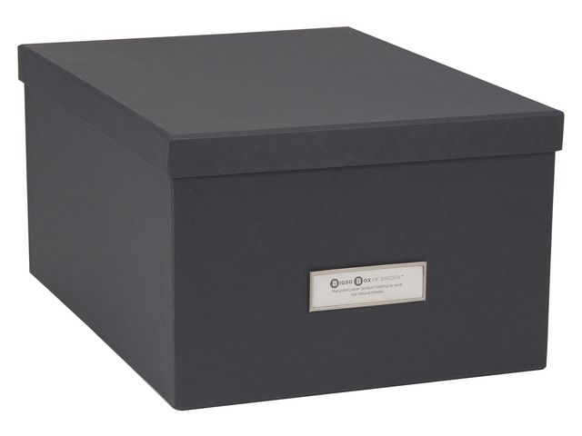 Förvaringsbox kartong med lock Large - 4