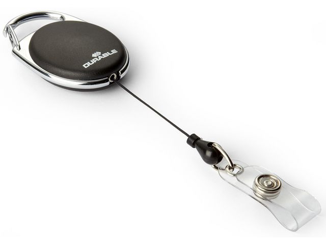 Korthållare DURABLE yoyo svart knap10/FP - 3
