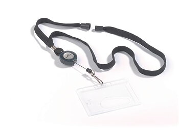 Korthållare DURABLE yoyo svart knap10/FP