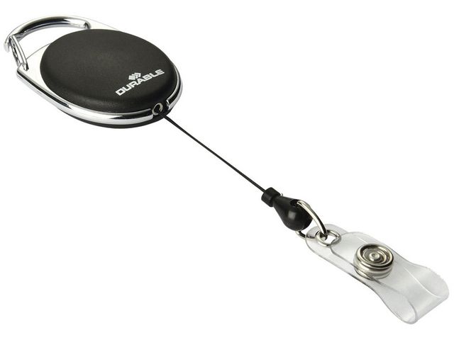 Korthållare DURABLE yoyo svart knap10/FP