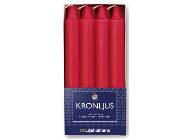 Kronljus LILJEHOLMENS Röd 8/FP