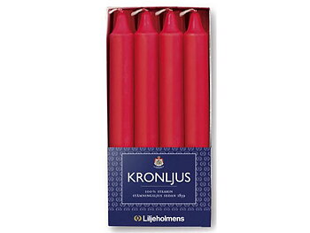 Kronljus LILJEHOLMENS Röd 8/FP
