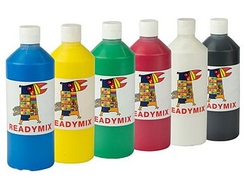 Readymix färglära 500ml x 6 färger