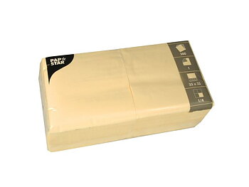 Servett 1-lags 33x33cm creme 500/FP