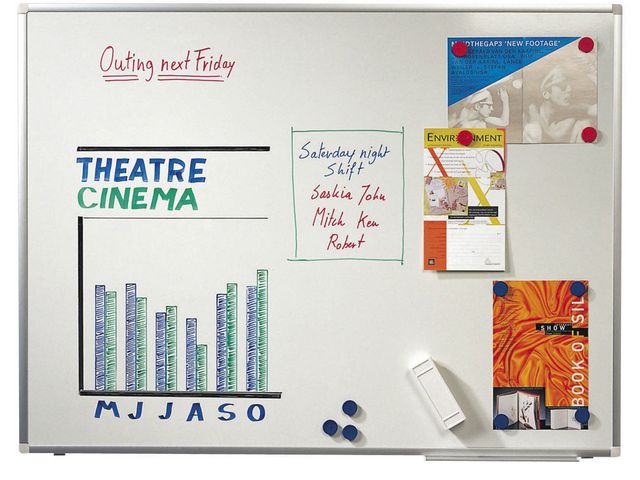 Whiteboardtavla stål 120x90cm - 3
