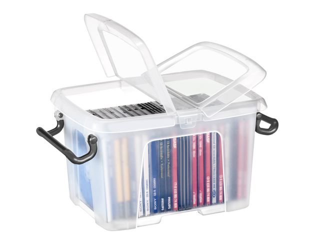 Plastlåda STRATA 6L klar med lock PP - 2