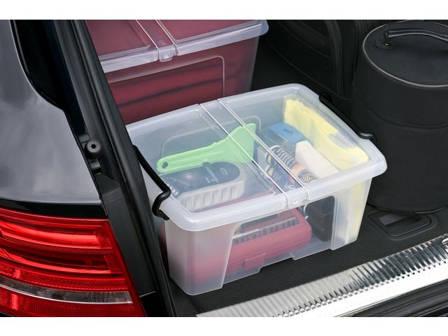 Plastlåda STRATA 40L klar med lock PP - 3