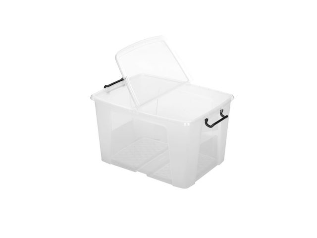 Plastlåda STRATA 65L klar med lock PP - 2