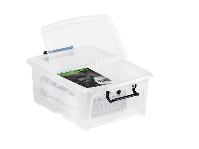 Plastlåda STRATA 20L klar med lock PP - 2